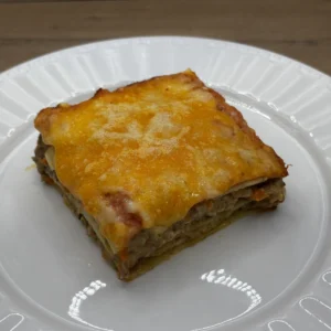 Lasaña de carne y verduras