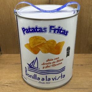 Lata patatas fritas bonilla a la vista